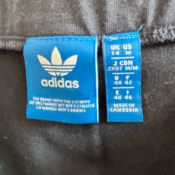 Adidas Three Stripe Cotton Pencil Skirt - Size M - Picture 5 of 6